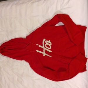 Hollister red hoodie